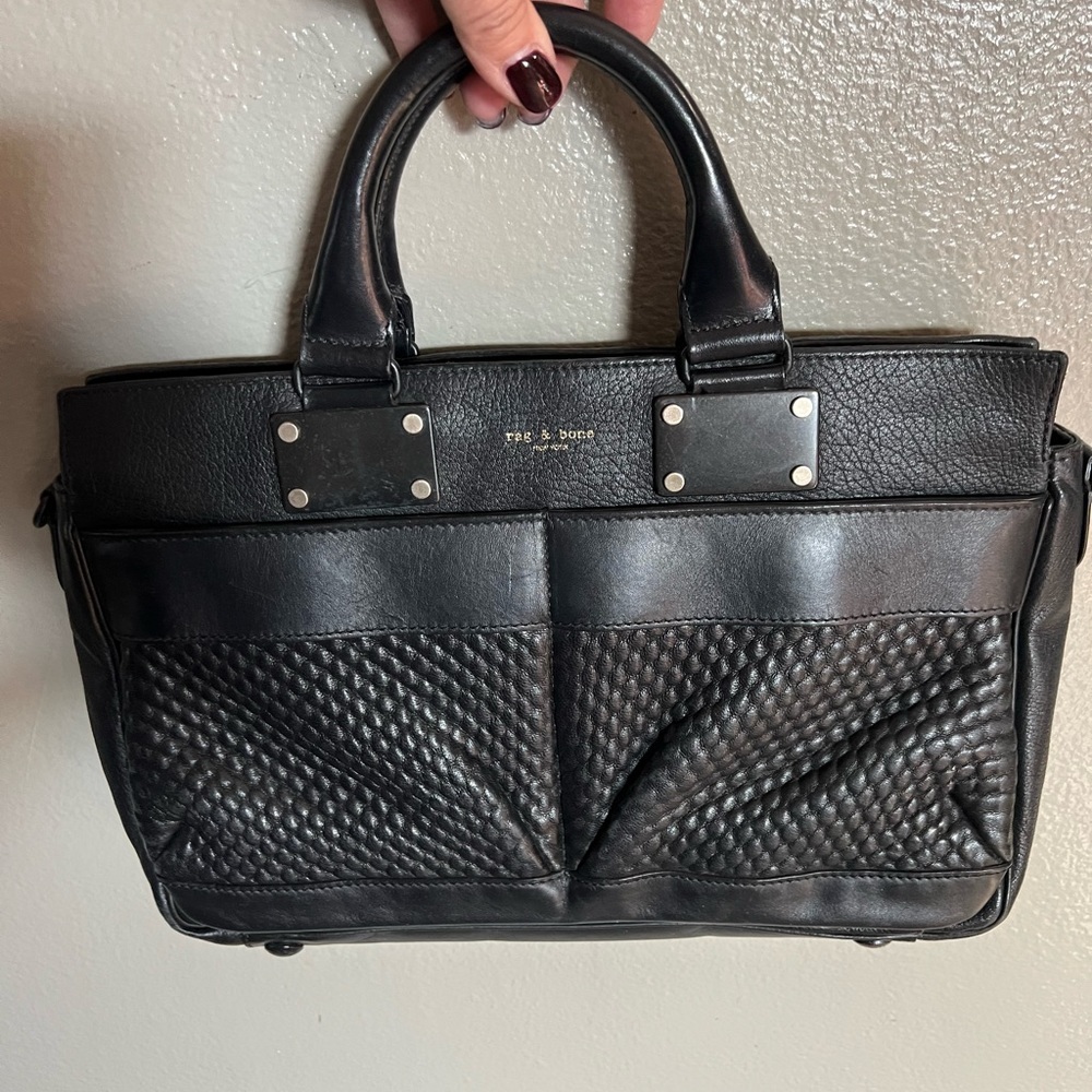 Rag & Bone medium pilot bag leather